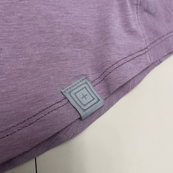 5.11 Tactical Women's Willow Henley Training Top Purple Stretch Fabric Size M - Picture 6 of 7